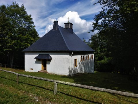 Little chapel on the Le Markstein mountain
