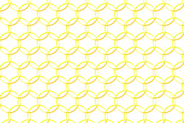 Yellow circles pattern, white background.