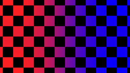 Red & blue checker board abstract,New chess board abstract