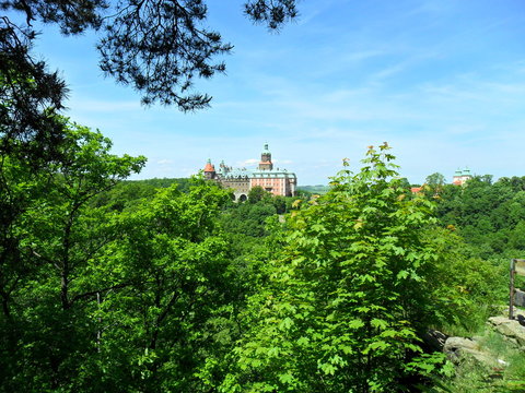 Zamek Książ, Schloss F&uuml;rstenstein, Książański Park Krajobrazowy 