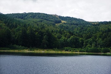 Lauch river lake located in the Vosges