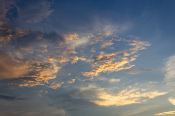 clouds at sunset