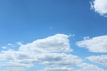 blue sky with cloud closeup
