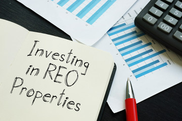 Investing in REO Properties is shown on the conceptual business photo