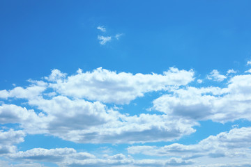 blue sky with cloud closeup