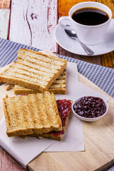 Bread with mixed berry