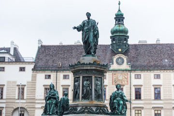 Fototapeta na wymiar Kaiser Franz II Monument, dedicated to the memory of the first Emperor of Austria, Francis I (who ruled from 1804-1835) who was also as Francis II, the last Holy Roman Emperor