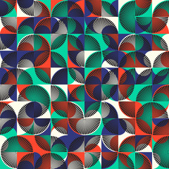 Abstract geometric vector seamless pattern