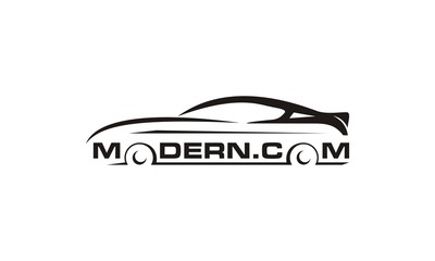simple automotive modern.com logo design