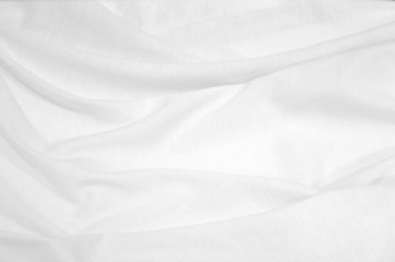 Fototapeta premium Soft white cotton cloth abstract for background.white cotton wave.