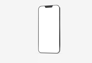 white mobile smartphone device digital isolated 3d