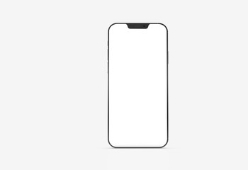 white mobile smartphone device digital isolated 3d