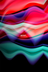Liquid gradients abstract background, color wave pattern poster design for Wallpaper, Banner, Background, Card, Book Illustration, landing page
