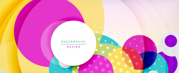 Trendy simple circle abstract background, dynamic motion concept. Vector Illustration For Wallpaper, Banner, Background, Card, Book Illustration, landing page