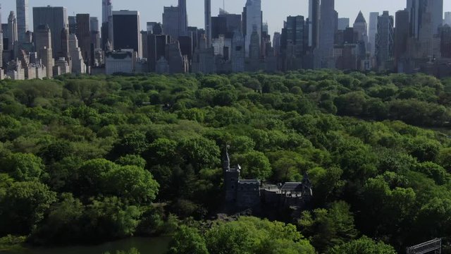 Vision of Central Park in New York City during the covid-19 pandemic