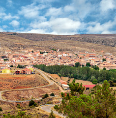 Mountains of Albarracin in Teruel in a sunny day. It´s situated in the center of Spain.