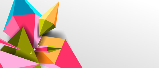 Trendy simple triangle abstract background, dynamic motion concept. Vector Illustration For Wallpaper, Banner, Background, Card, Book Illustration, landing page