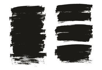 Flat Paint Brush Thin Full Background High Detail Abstract Vector Background Mix Set 