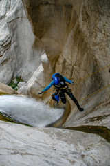 waterfall in the cave