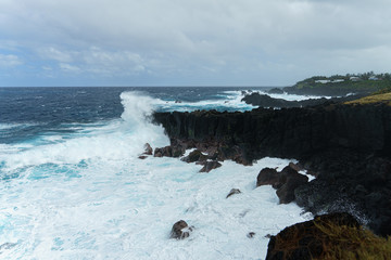 houle et vagues sur l'océan
