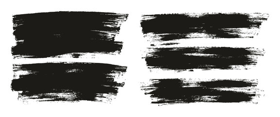 Flat Paint Brush Thin Full Background High Detail Abstract Vector Background Mix Set 