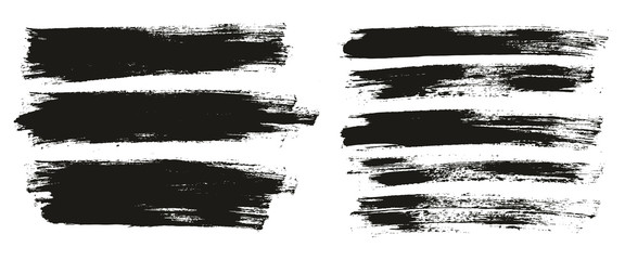 Flat Paint Brush Thin Full Background High Detail Abstract Vector Background Mix Set 