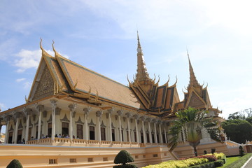 Pagode d'argent du palais royal à Phnom Penh, Cambodge