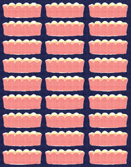 Elagance mix object pattern with color backgound