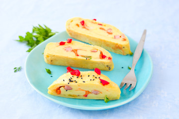 Kartoffelrolle in Scheiben	