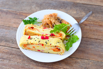 Kartoffelrolle mit Bigos