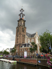 Obraz premium Westerkirk, Amsterdam, the Netherlands