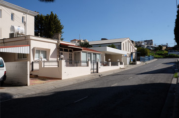 Fototapeta na wymiar cozy houses on the street of Cyprus