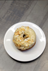 delicious donut with coconut