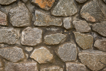 Wall with imitation of natural stone, texture background.