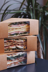 sandwiches in a box