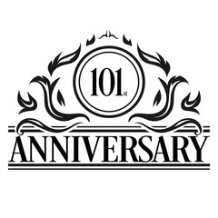 Luxury th anniversary Logo illustration vector