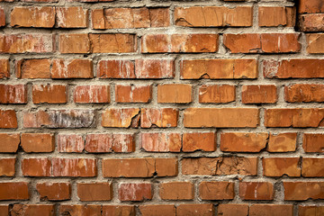 Background of brick wall texture.