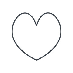 Heart line style icon vector design