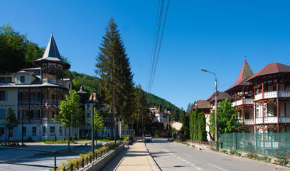 Obraz premium landscape in Sovata resort Romania 23.05.2020