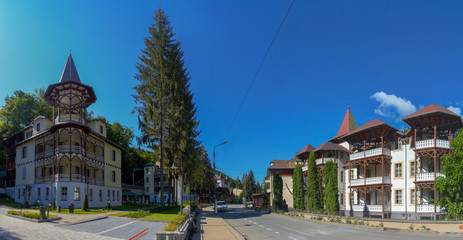 Naklejka premium landscape in Sovata resort Romania 23.05.2020