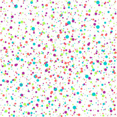 Confetti seamless pattern, holidays poster design template, colorful Christmas greeting background, loading page, vector illustration