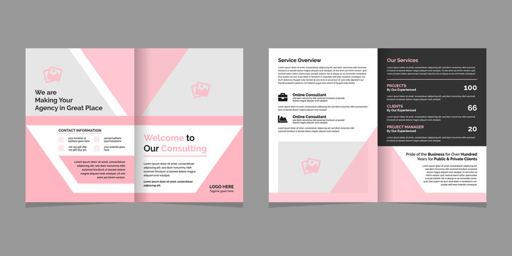 creative bifold brochure design template