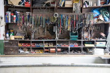 Naklejka premium Elektroden in einer Galvanisierungsanstalt