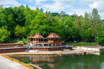 landscape in Sovata resort Romania 23.05.2020