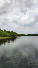 Perfect lake landscape in the spring season
