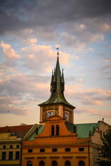 View on Charles bridge in Prague, Czech republic