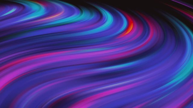 Abstraction, multi-colored colors are mixed in the stream changing the color. The light from the stars, outer space long exposure