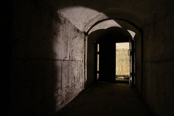 Fototapeta na wymiar an old Bunker from the world war