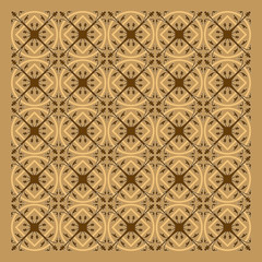 Gothic seamless pattern. Geometrical royal elements in a medieval style. Ornament for a tiles and mosaics.