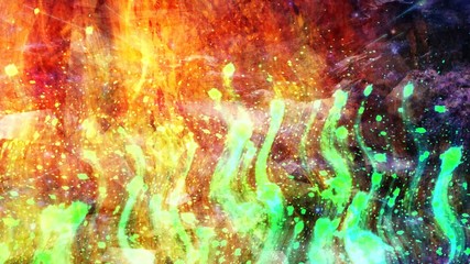 Incredible Wavy Bendy Light Pillars on Multicolored Dusty Backdrop - Abstract Background Texture